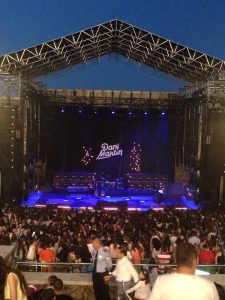 Montaje de concierto de Dani Martín en Córdoba ITEC